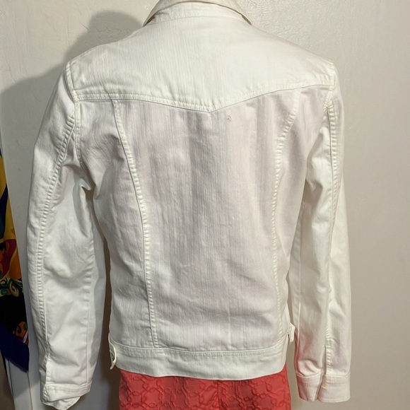 Kikit Jeans white denim jacket by Maurice Sassoon M - Picture 4 of 7